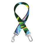 Tropical Orchid Flower Pattern Print Dog Seat Belt