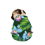 Tropical Orchid Flower Pattern Print Dog Zip Up Jacket