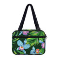 Tropical Orchid Flower Pattern Print Double Strap Bible Bag