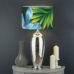 Tropical Orchid Flower Pattern Print Drum Lamp Shade