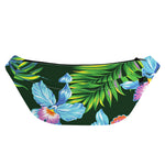 Tropical Orchid Flower Pattern Print Fanny Pack