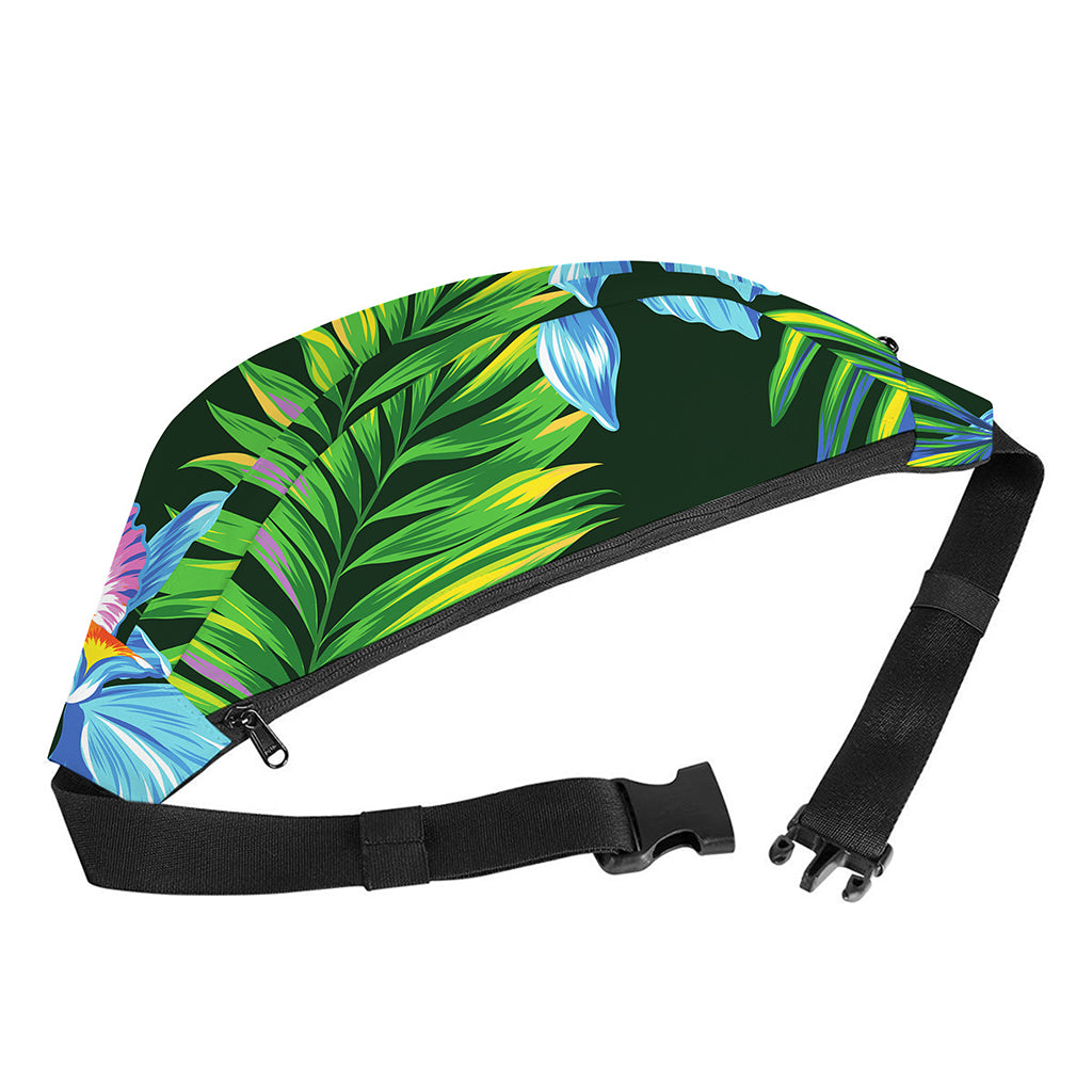 Tropical Orchid Flower Pattern Print Fanny Pack