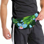 Tropical Orchid Flower Pattern Print Fanny Pack