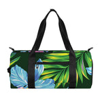 Tropical Orchid Flower Pattern Print Gym Bag