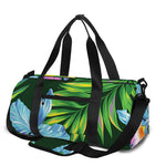 Tropical Orchid Flower Pattern Print Gym Bag