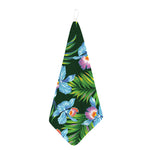 Tropical Orchid Flower Pattern Print Hand Towel