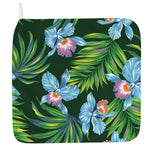 Tropical Orchid Flower Pattern Print Hand Towel