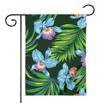 Tropical Orchid Flower Pattern Print House Flag