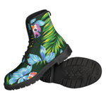 Tropical Orchid Flower Pattern Print Backpack