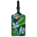Tropical Orchid Flower Pattern Print Luggage Tag