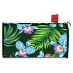 Tropical Orchid Flower Pattern Print Mailbox Cover