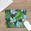 Tropical Orchid Flower Pattern Print Mouse Pad