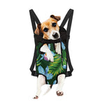 Tropical Orchid Flower Pattern Print Pet Carrier Backpack