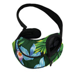 Tropical Orchid Flower Pattern Print Pet Sling Carrier