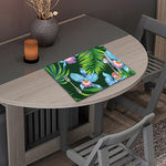 Tropical Orchid Flower Pattern Print Placemat