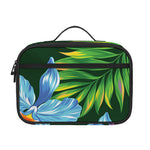 Tropical Orchid Flower Pattern Print Portable Lunch Bag