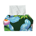 Tropical Orchid Flower Pattern Print Rectangle Tissue Box Cover