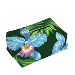 Tropical Orchid Flower Pattern Print Rectangle Tissue Box Cover