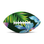 Tropical Orchid Flower Pattern Print Rugby Ball