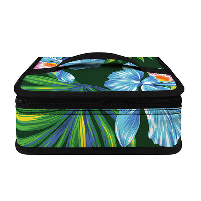 Tropical Orchid Flower Pattern Print Small Lunch Bag