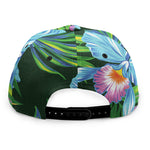 Tropical Orchid Flower Pattern Print Snapback Cap
