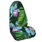 Tropical Orchid Flower Pattern Print Waterproof Car Seat Cover