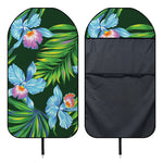 Tropical Orchid Flower Pattern Print Waterproof Car Seat Cover