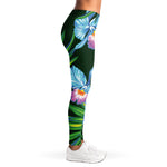 Tropical Orchid Flower Pattern Print Women's Leggings