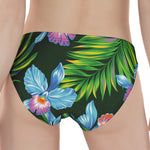 Tropical Orchid Flower Pattern Print Women's Panties