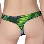 Tropical Orchid Flower Pattern Print Women's Thong