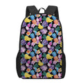 Tropical Palm And Hawaiian Fruits Print 17 Inch Backpack
