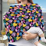 Tropical Palm And Hawaiian Fruits Print Baby Seat Cover