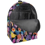 Tropical Palm And Hawaiian Fruits Print Backpack