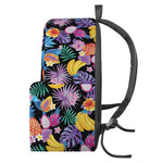 Tropical Palm And Hawaiian Fruits Print Backpack