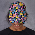Tropical Palm And Hawaiian Fruits Print Baseball Cap