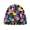 Tropical Palm And Hawaiian Fruits Print Beanie