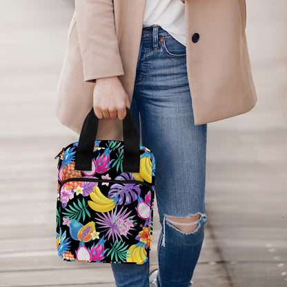 Tropical Palm And Hawaiian Fruits Print Bible Tote Bag