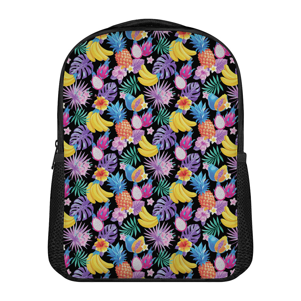 Tropical Palm And Hawaiian Fruits Print Casual Backpack