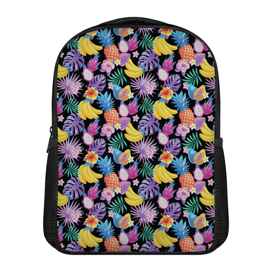 Tropical Palm And Hawaiian Fruits Print Casual Backpack
