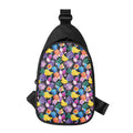 Tropical Palm And Hawaiian Fruits Print Sling Bag