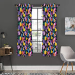 Tropical Palm And Hawaiian Fruits Print Curtain