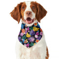 Tropical Palm And Hawaiian Fruits Print Dog Bandana