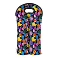 Tropical Palm And Hawaiian Fruits Print Double Neoprene Wine Tote