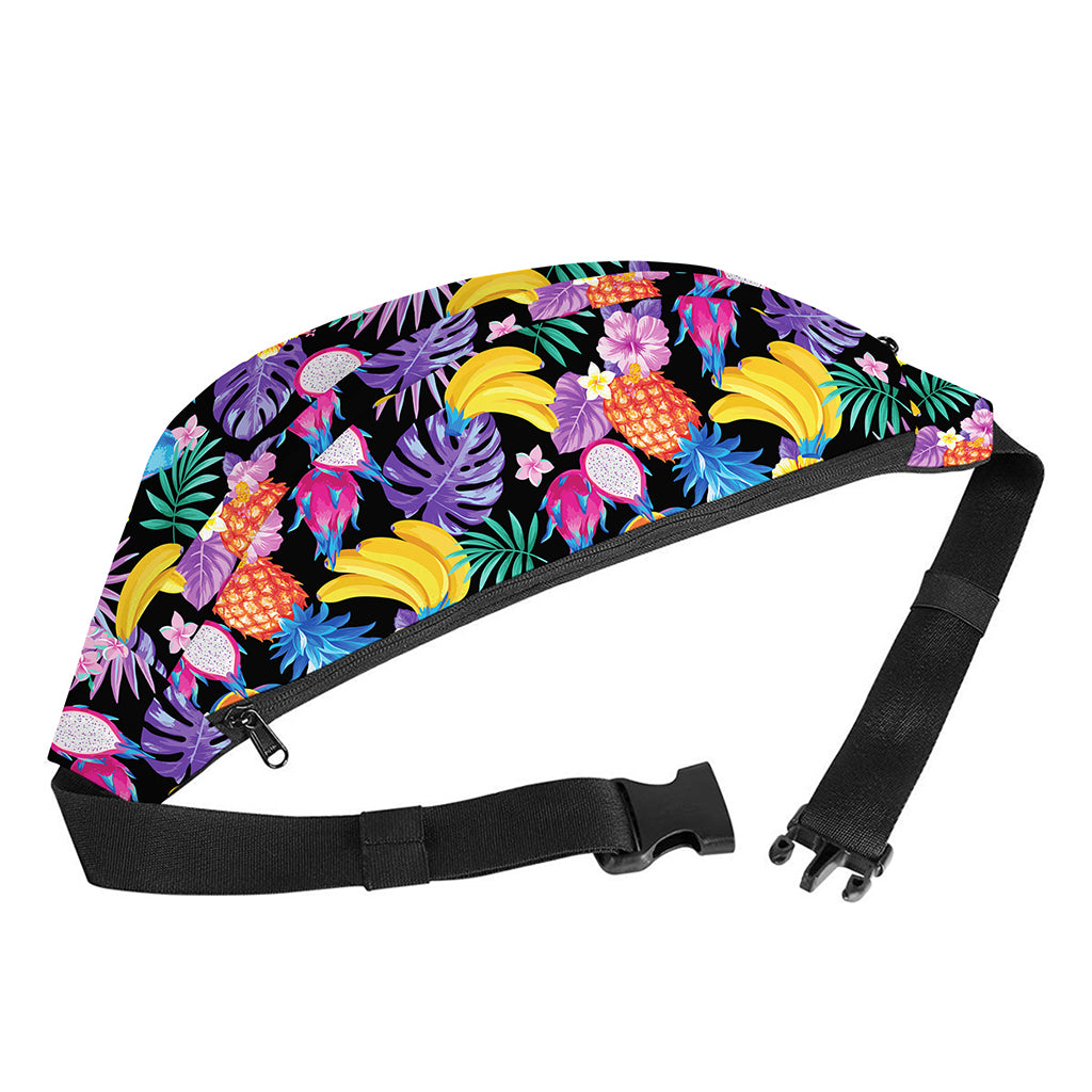 Tropical Palm And Hawaiian Fruits Print Fanny Pack
