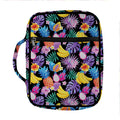 Tropical Palm And Hawaiian Fruits Print Front Pocket Bible Bag