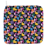 Tropical Palm And Hawaiian Fruits Print Hand Towel