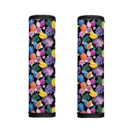 Tropical Palm And Hawaiian Fruits Print Handle Covers