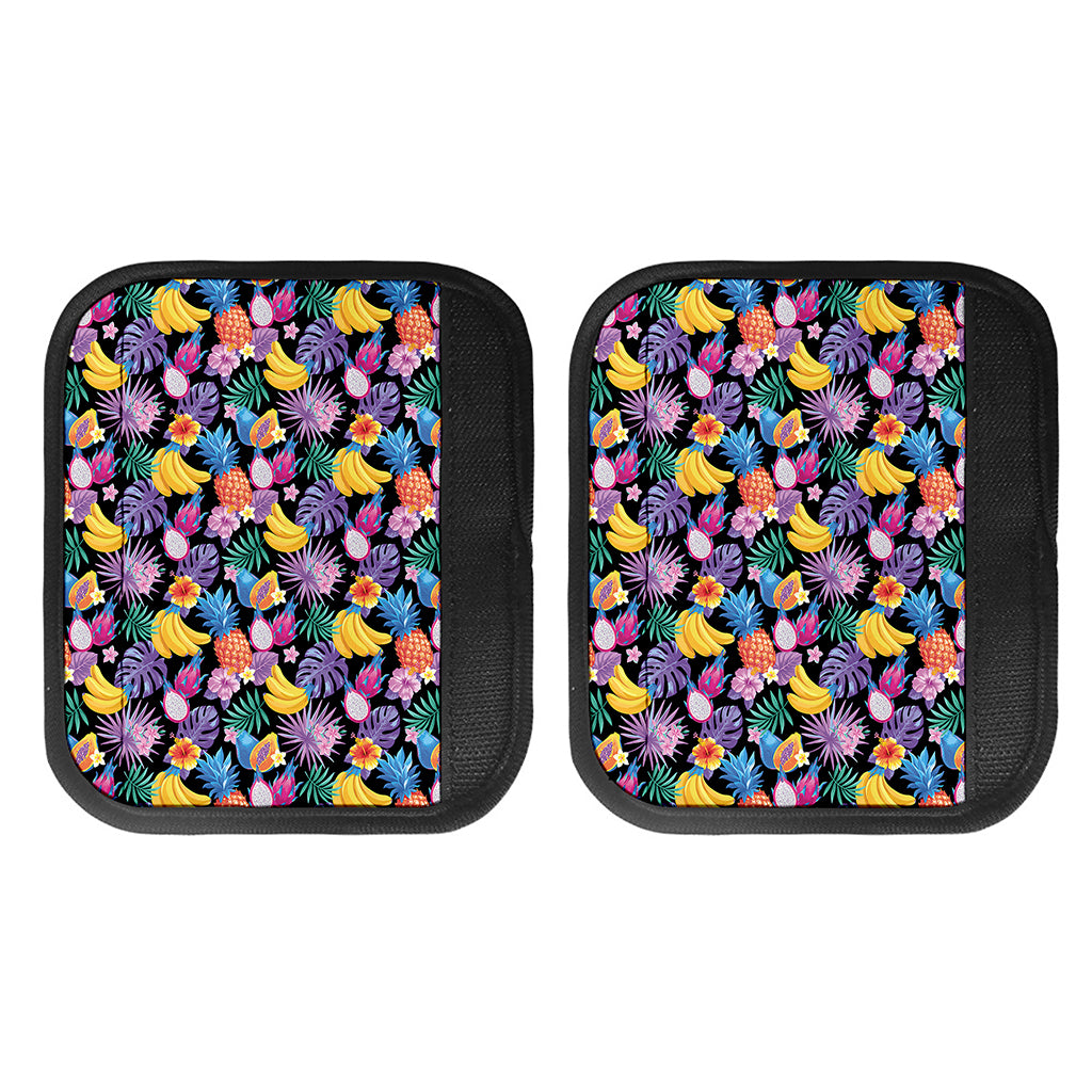 Tropical Palm And Hawaiian Fruits Print Handle Covers