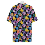 Tropical Palm And Hawaiian Fruits Print Hawaiian Shirt