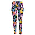 Tropical Palm And Hawaiian Fruits Print High-Waisted Pocket Leggings